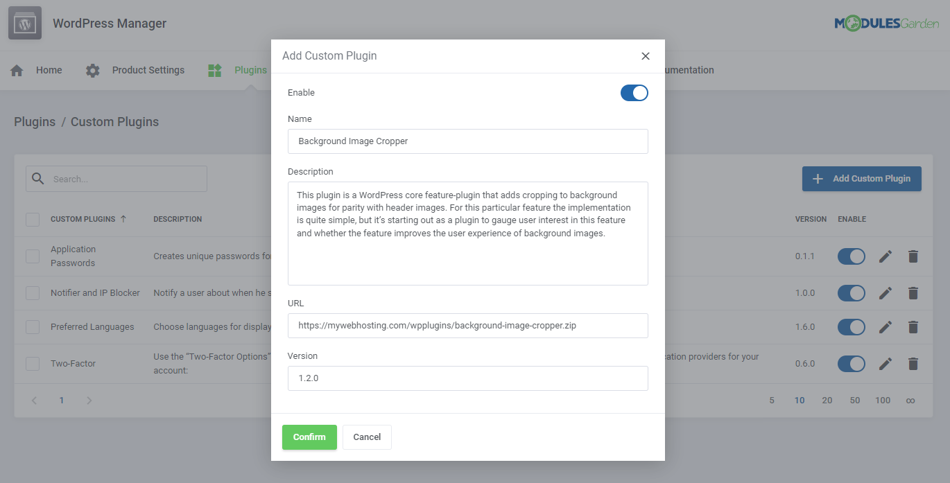 WordPress Manager For WHMCS: Module Screenshot 37