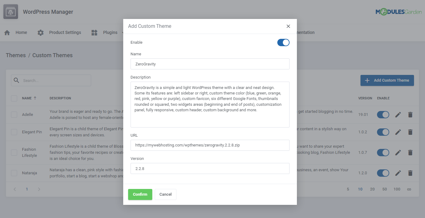 WordPress Manager For WHMCS: Module Screenshot 42